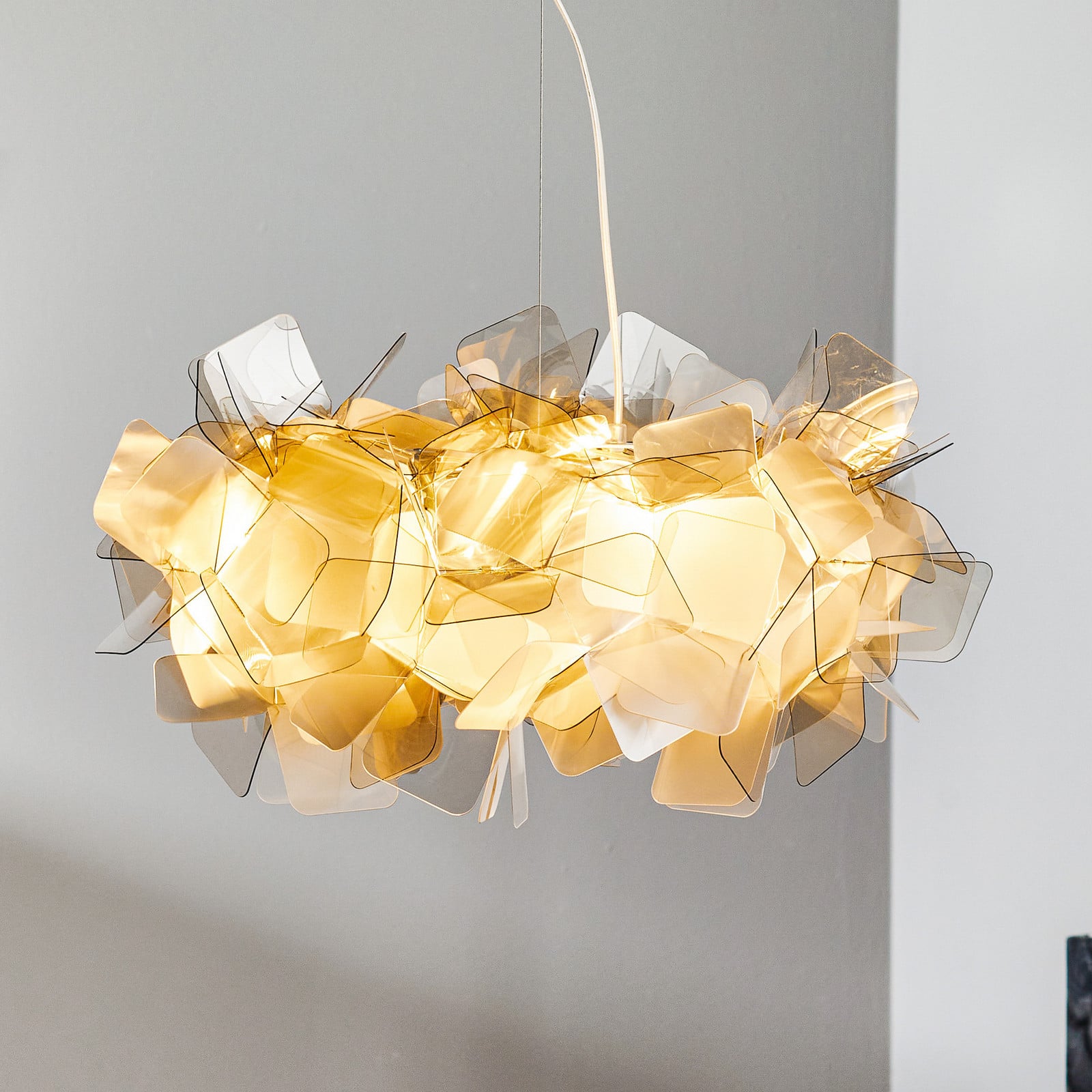 Clizia Pendel Fumé Slamp - Stue - Design - Plastik - Med flere lyskilder billede