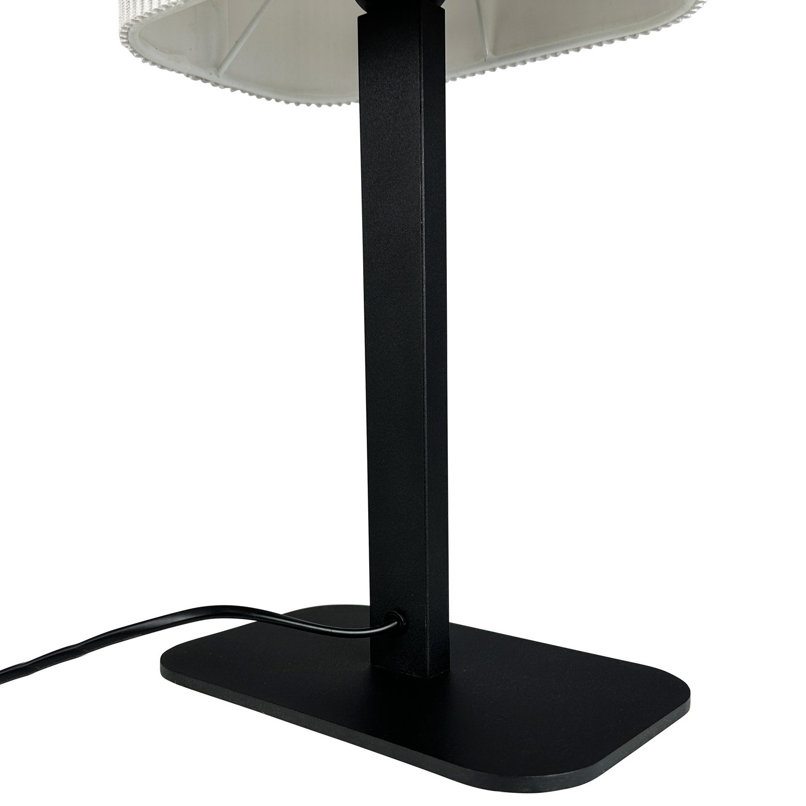Candeeiro de mesa Dyberg Larsen Calix, branco natural, altura 39 cm