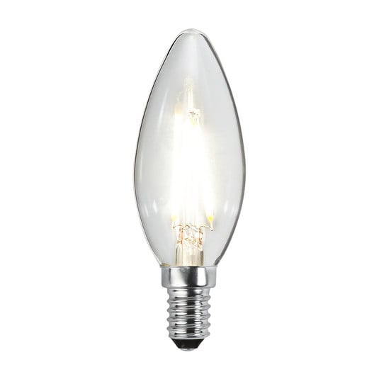 LED žvakių lemputė E14 B35 2W 2700K siūlas 250lm