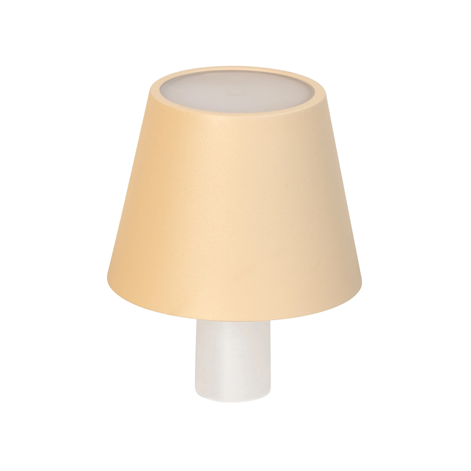 LED-fleslamp Fiocco, zandkleurig, CCT, IP54, dimbaar