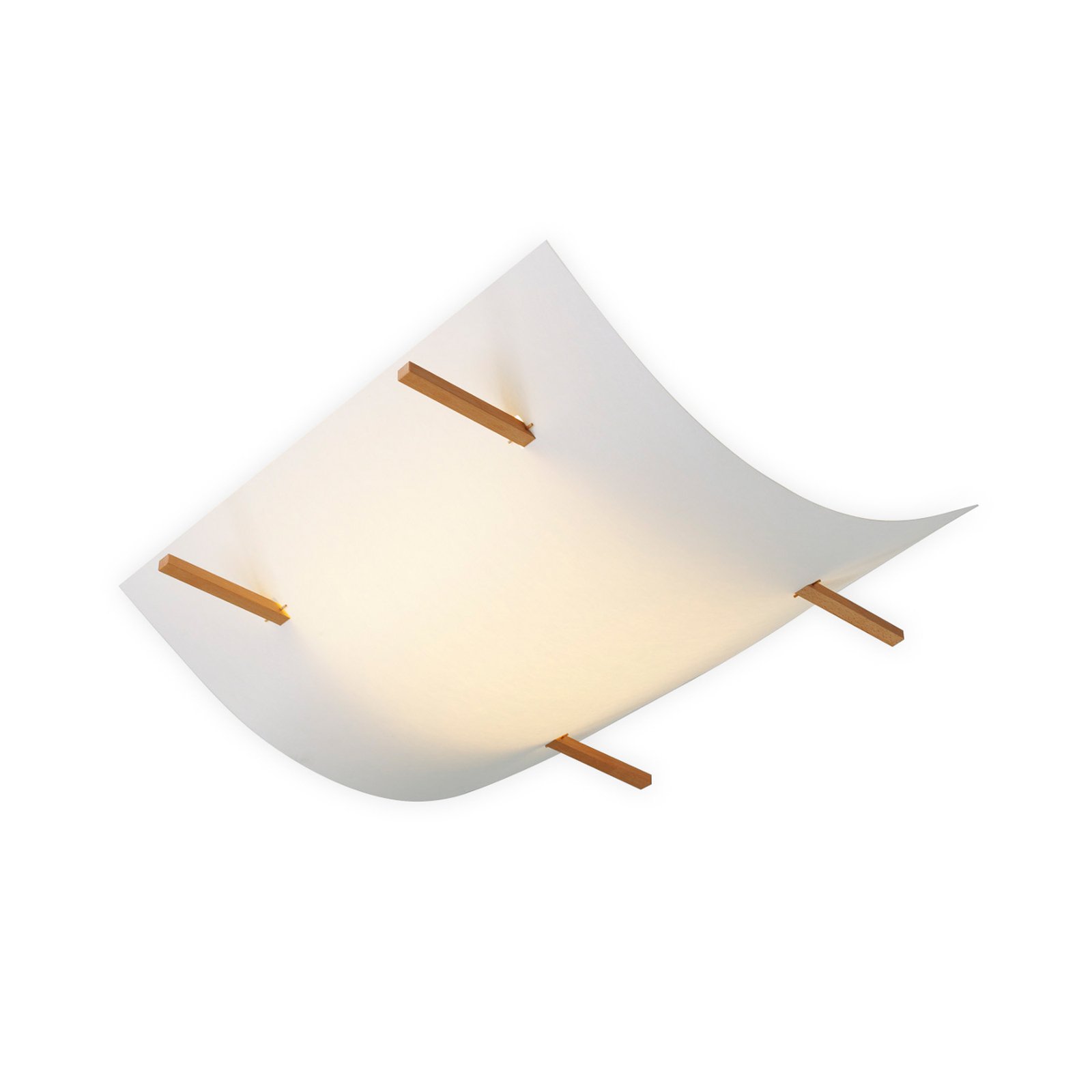 Folio ceiling light with a Lunopal lampshade