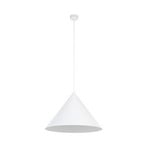 Cono pendant light, 1-bulb, Ø 50 cm, white, E27