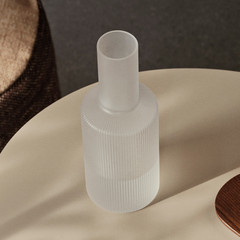 ferm LIVING caraffa Ripple, bianca, 1 litro, vetro, soffiata a bocca