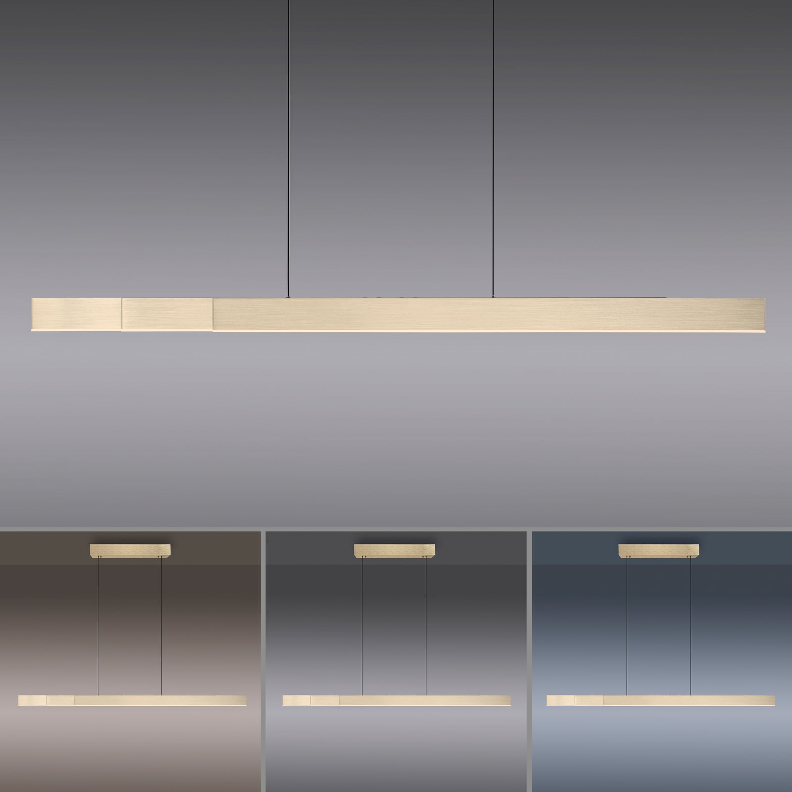 Suspension LED Moto-Rise, or impérial, aluminium, CCT - PURE Suspension LED Moto-Rise, or impérial, aluminium, CCT - PURE