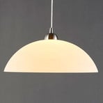 Lampa wisząca Lindby Valeria, biała, szkło, Ø 40 cm, E27