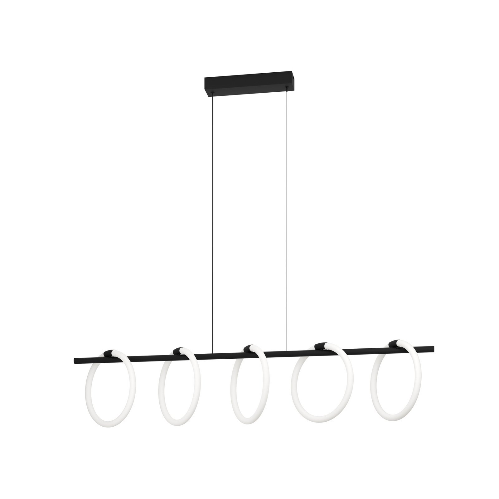 LED-Hängeleuchte Caranacoa, fünfflammig