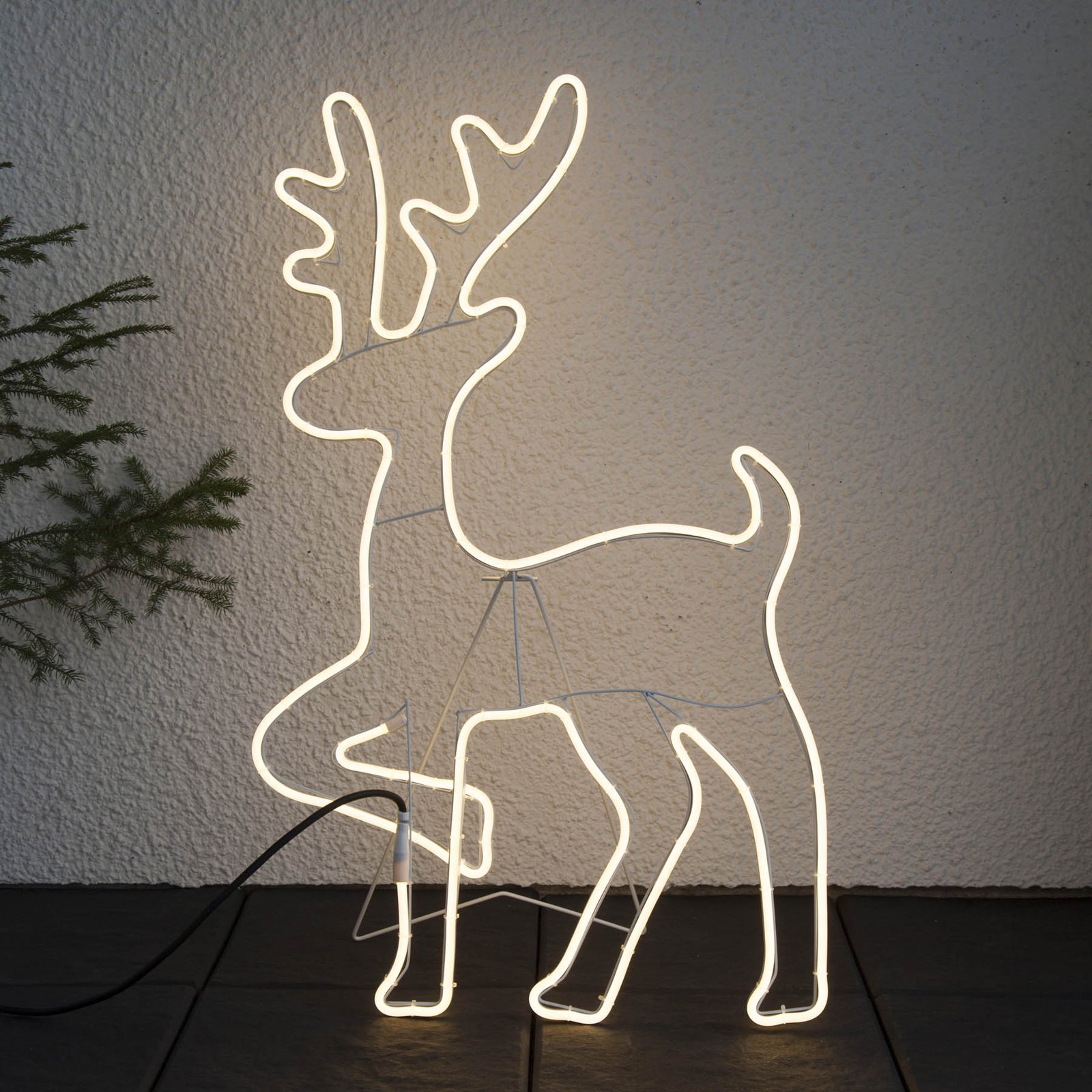 Figura dekoracyjna LED NeoLED Kontur renifera
