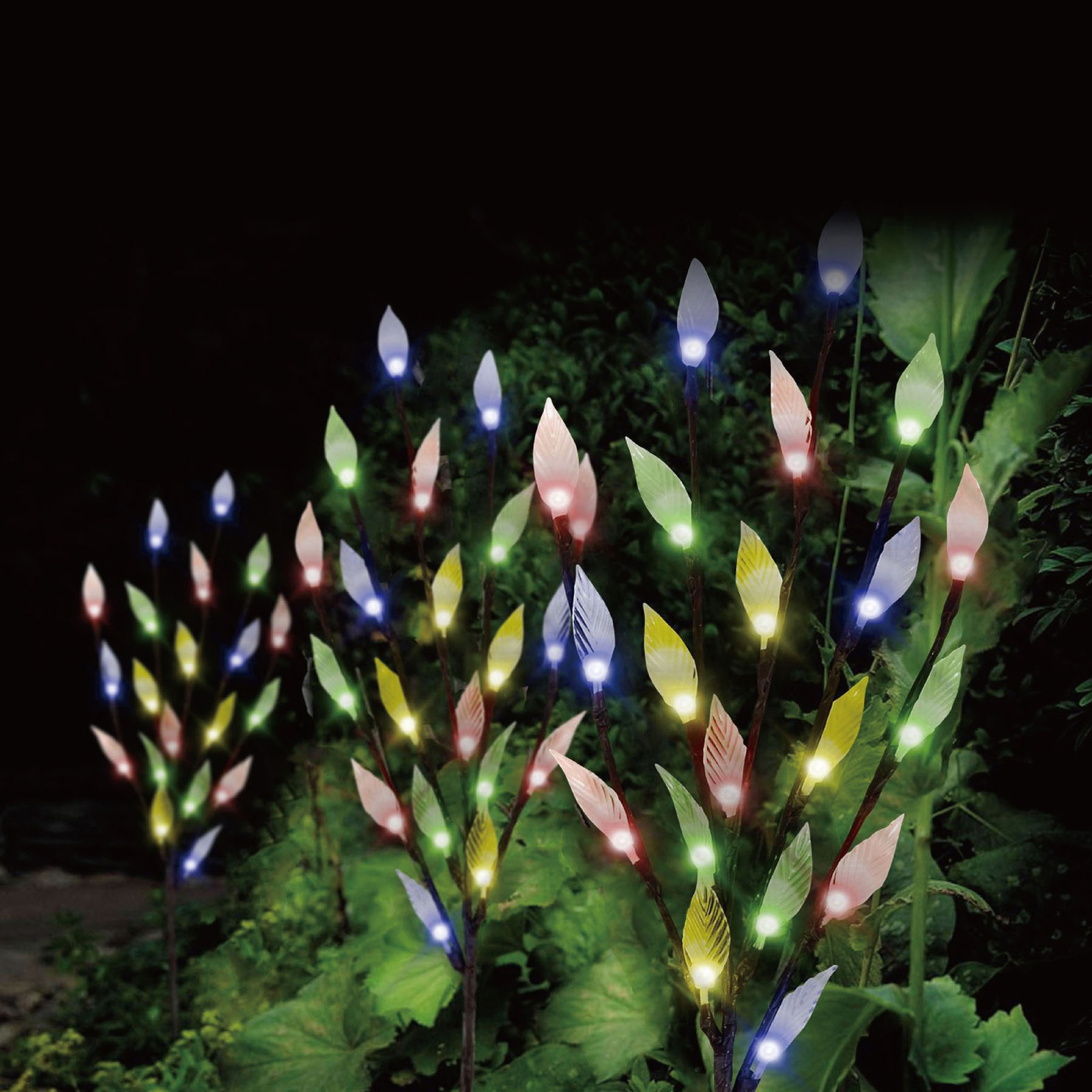 Tree LED decorative solar light ground spike 3set Lights.ie