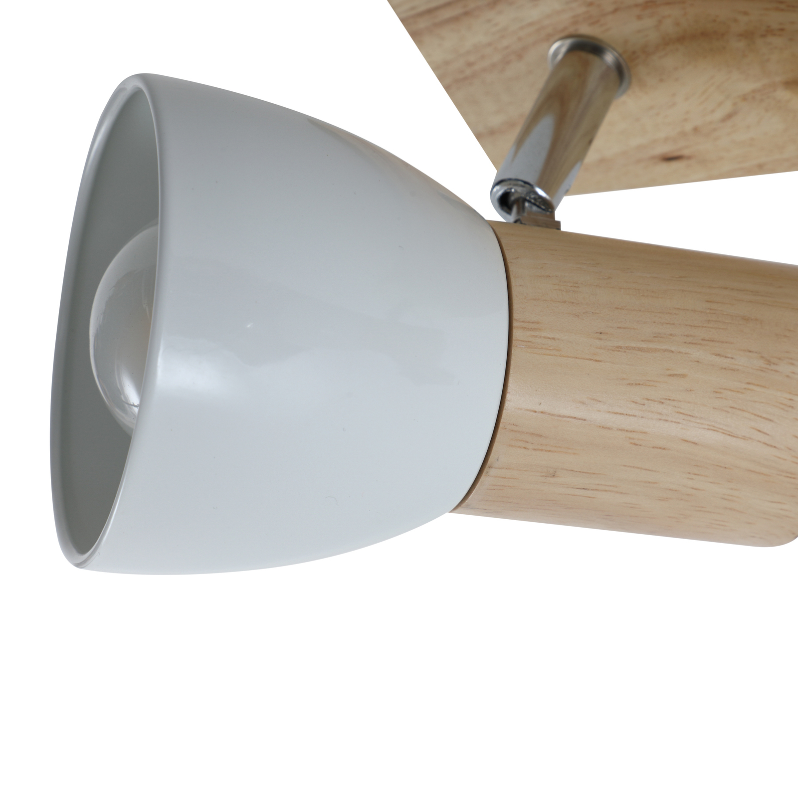 Thorin - houten plafondlamp met twee lampjes