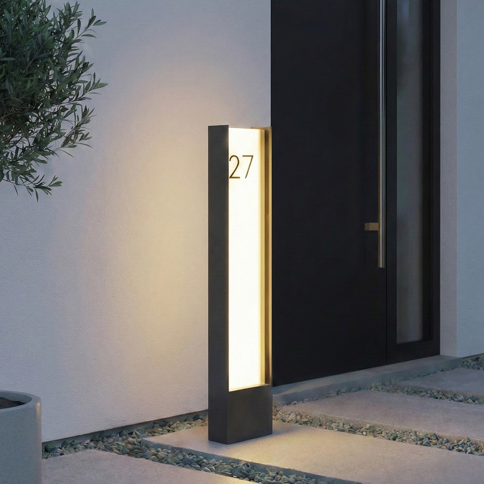 Lindby Selqa LED-väglampa, svart från Lindby