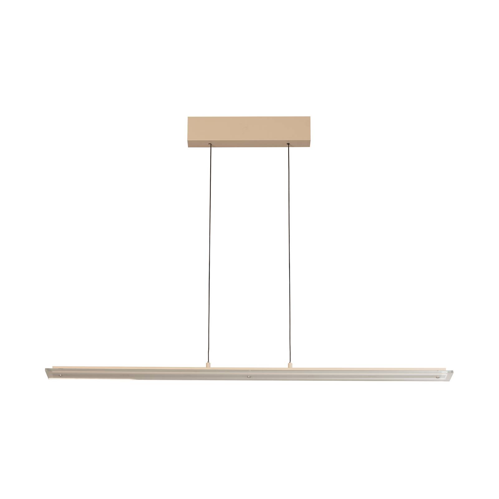 LED-Pendellampe Torvi, sandfarben/weiß, Länge 115 cm, CCT günstig online kaufen