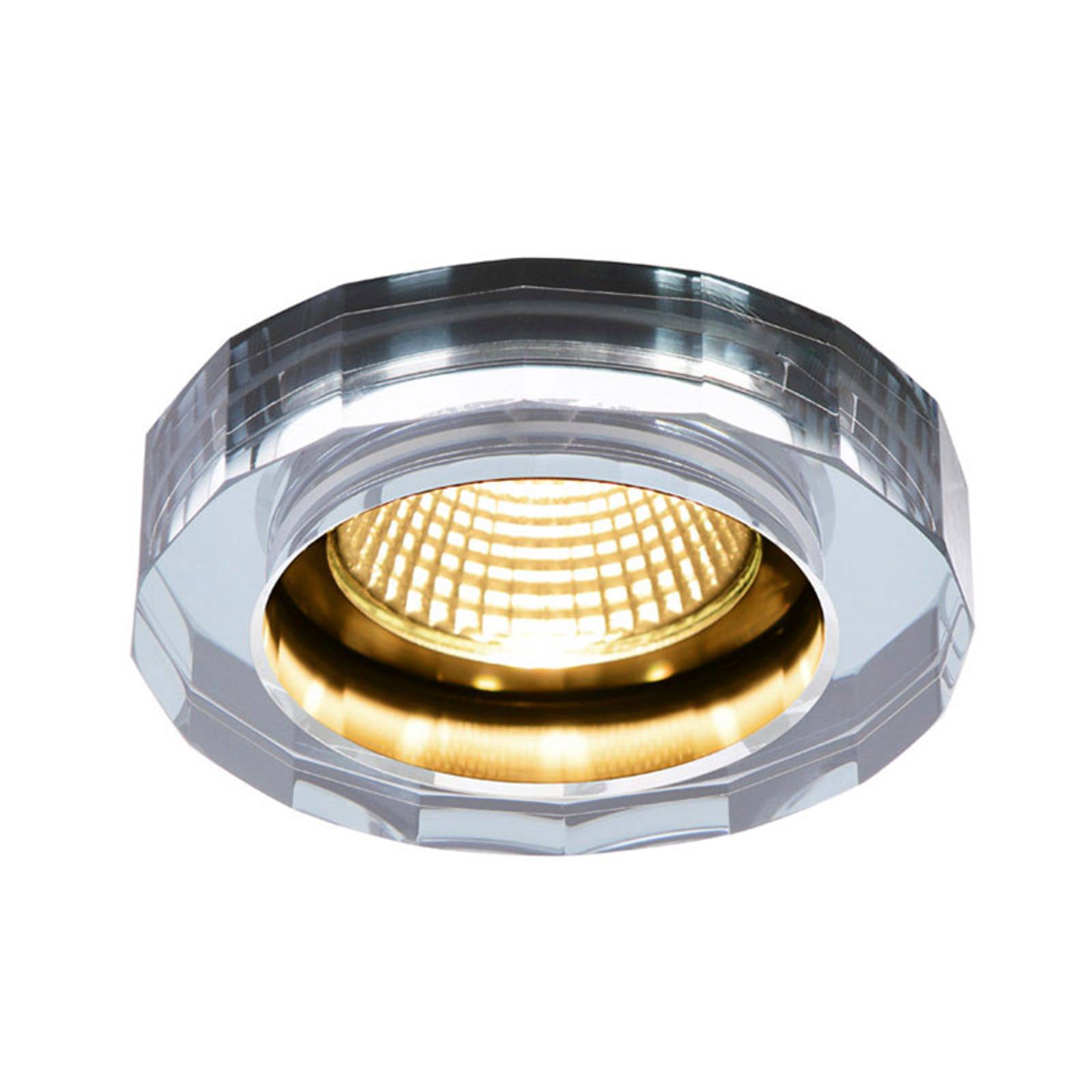 SLV Crystal LED-Einbaustrahler dim to warm, chrom