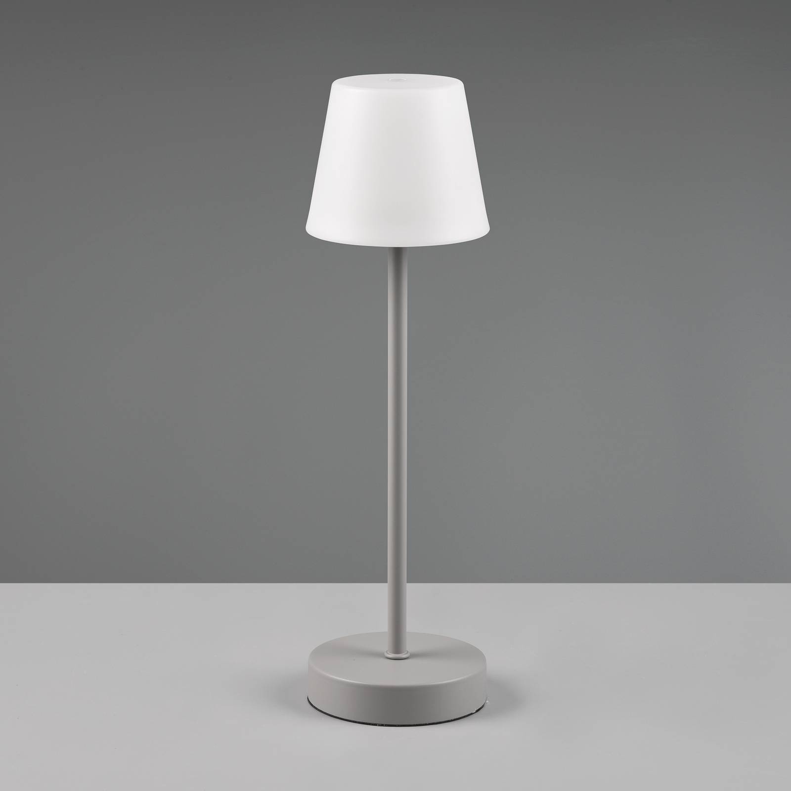 Reality Leuchten LED stolní lampa Martinez, stmívač a CCT, šedá