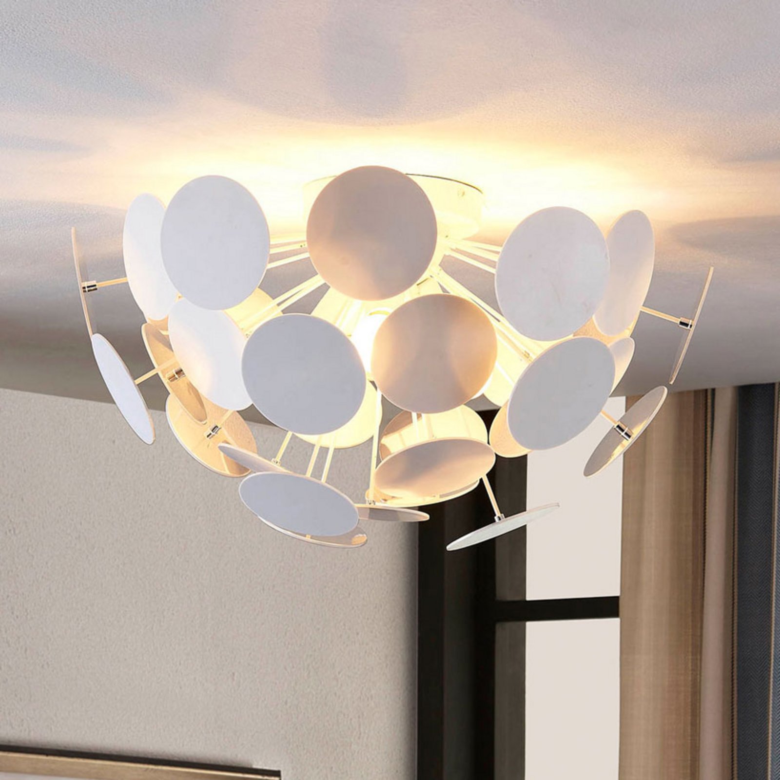Kinan Stropní Lampa White/Chrome - Lindby
