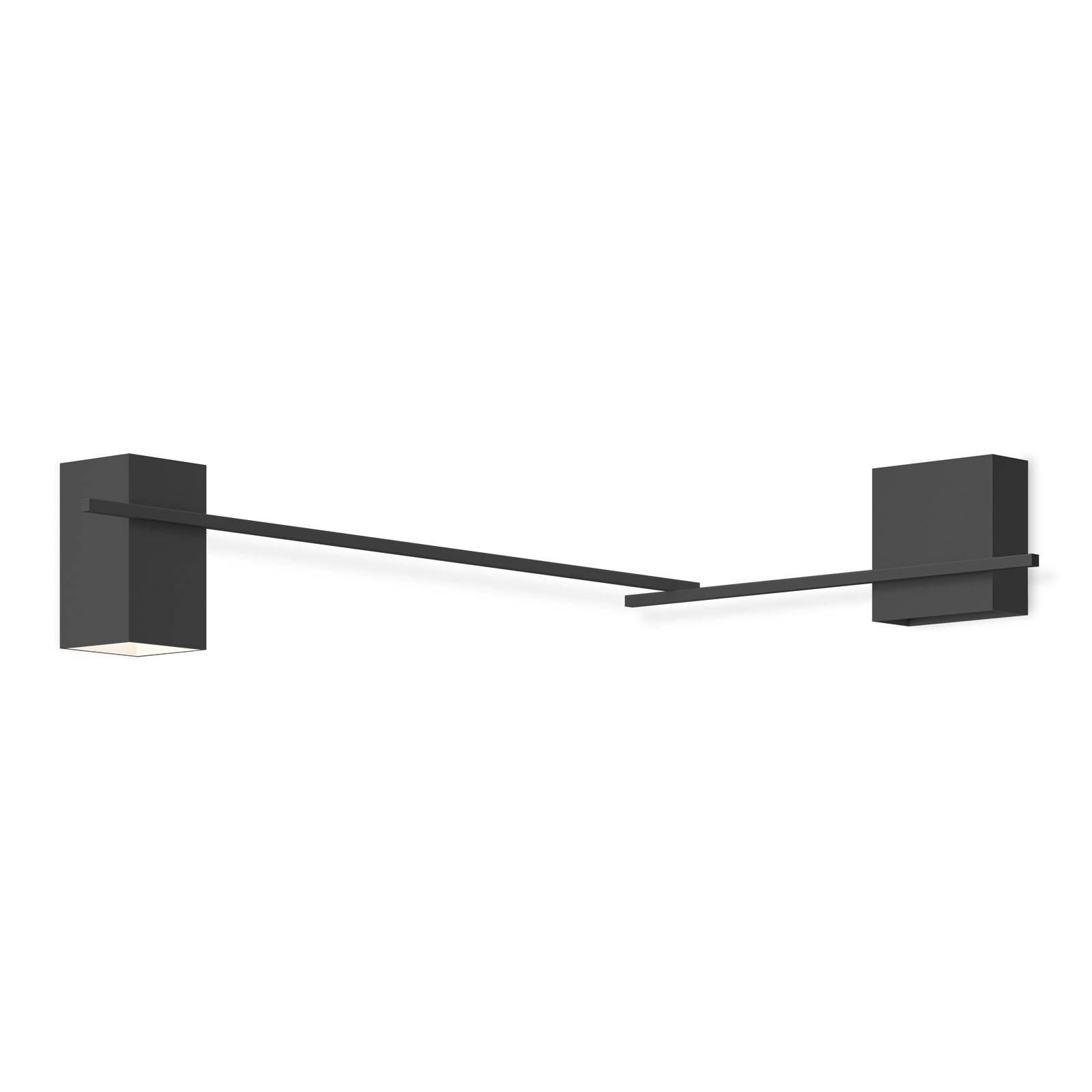 Vibia Structural 2620 narożna lampa ścienna, szara