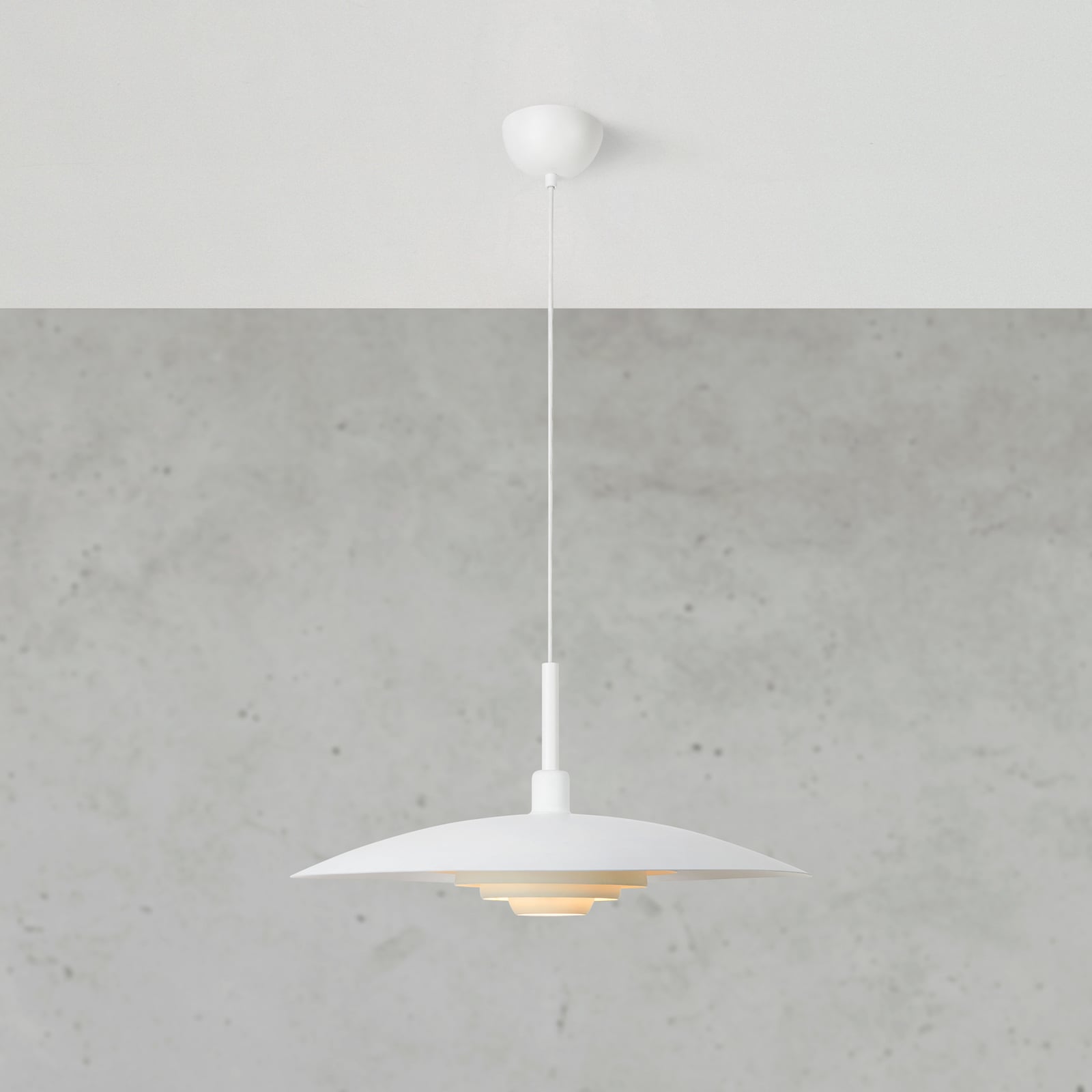 Hängeleuchte Piny, weiß, Ø 57 cm, Metall, E27 - Markslöjd Hängeleuchte Piny, weiß, Ø 57 cm, Metall, E27 - Markslöjd