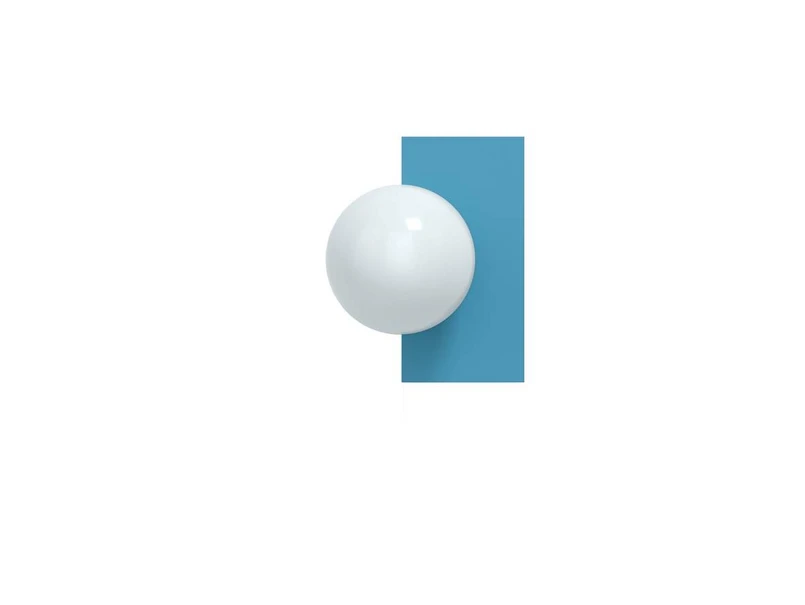 Swedish Ninja – Candy Little Rectangle S Wandleuchte, blau