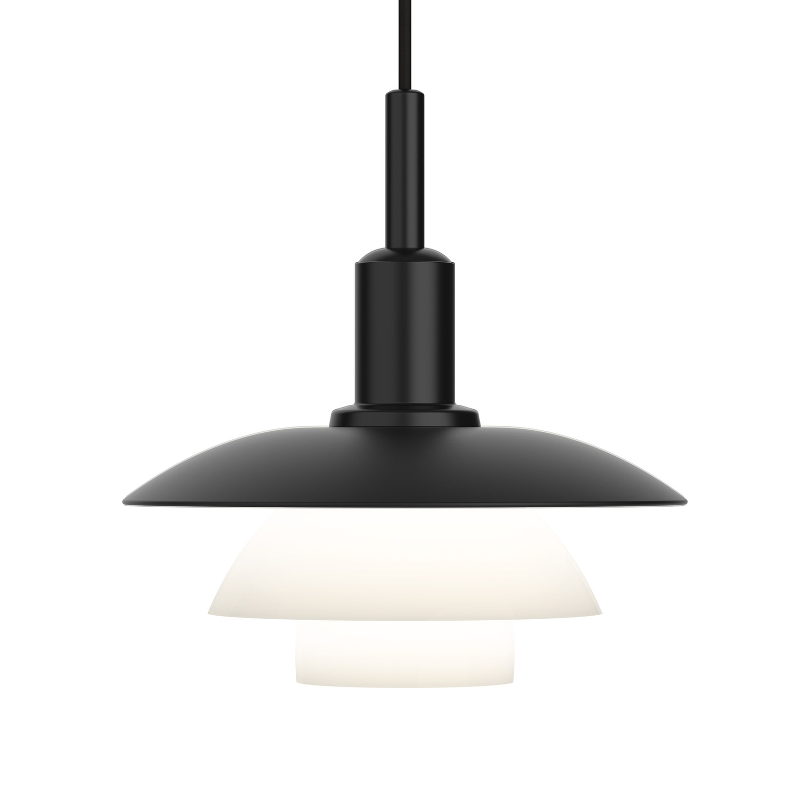 PH 3/3 Visilica Crna/Opal - Louis Poulsen