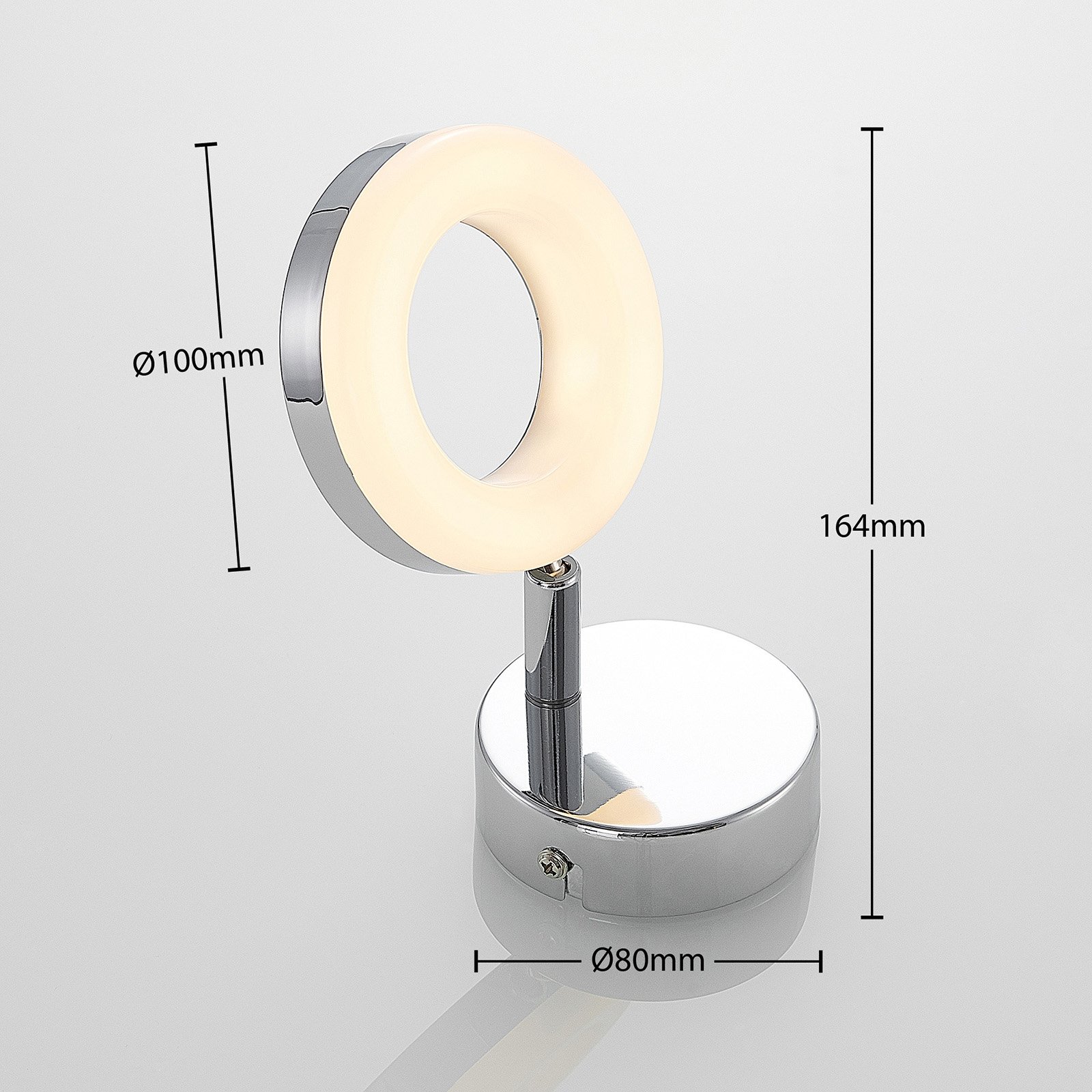 ELC Tioklia LED-Spot, chrom, einflammig