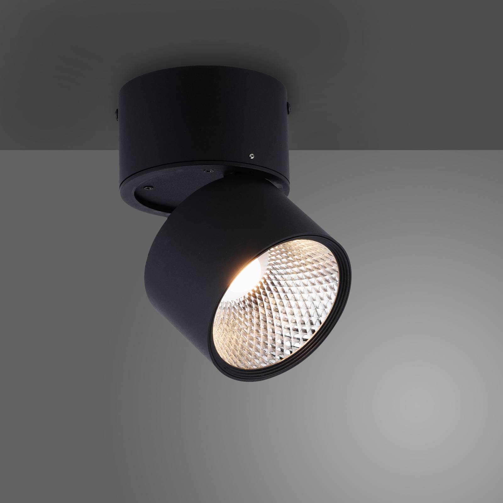 PURE Nola lampa sufitowa LED 1-punktowa czarna