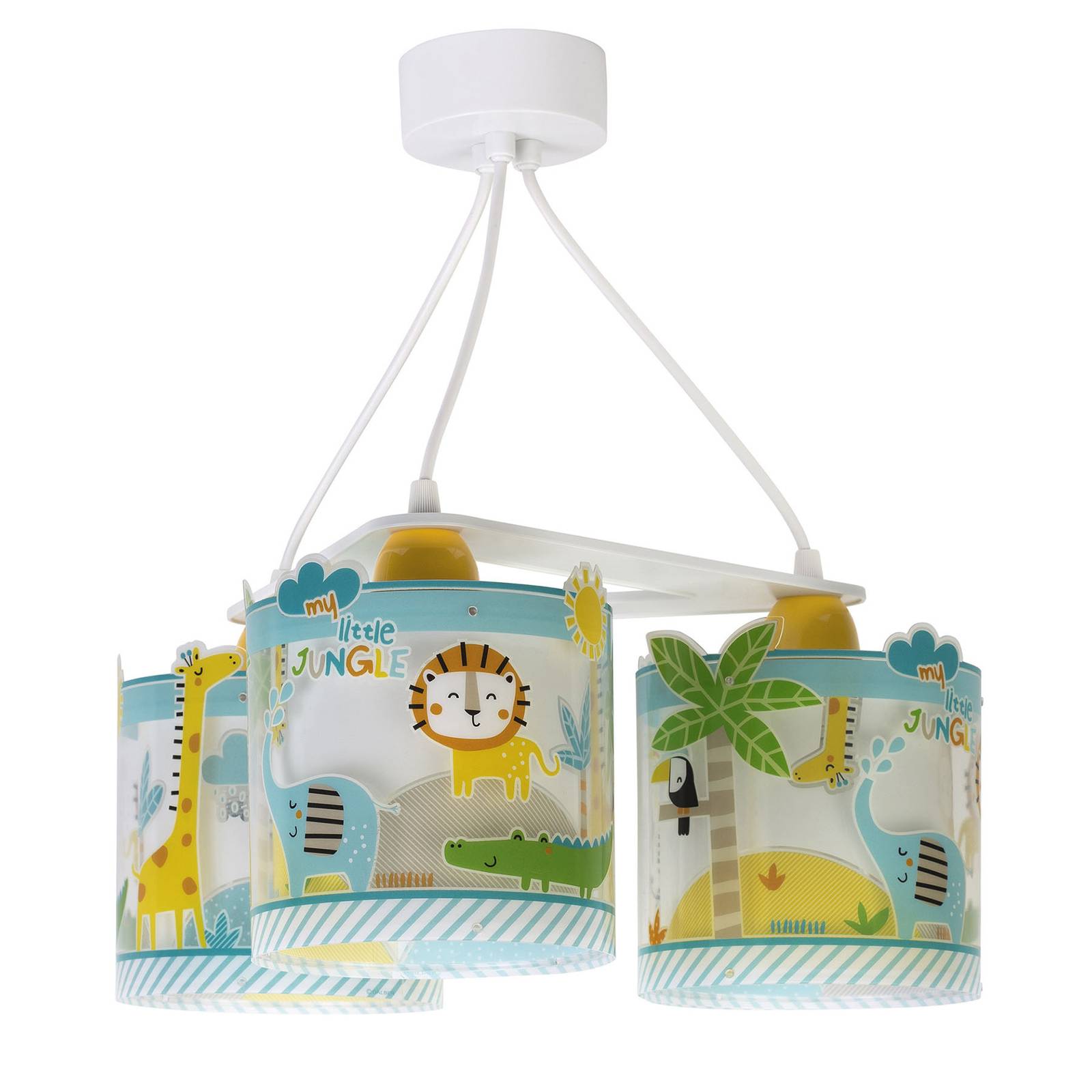 Dalber Little Jungle pendellampa för barn version med tre lampor