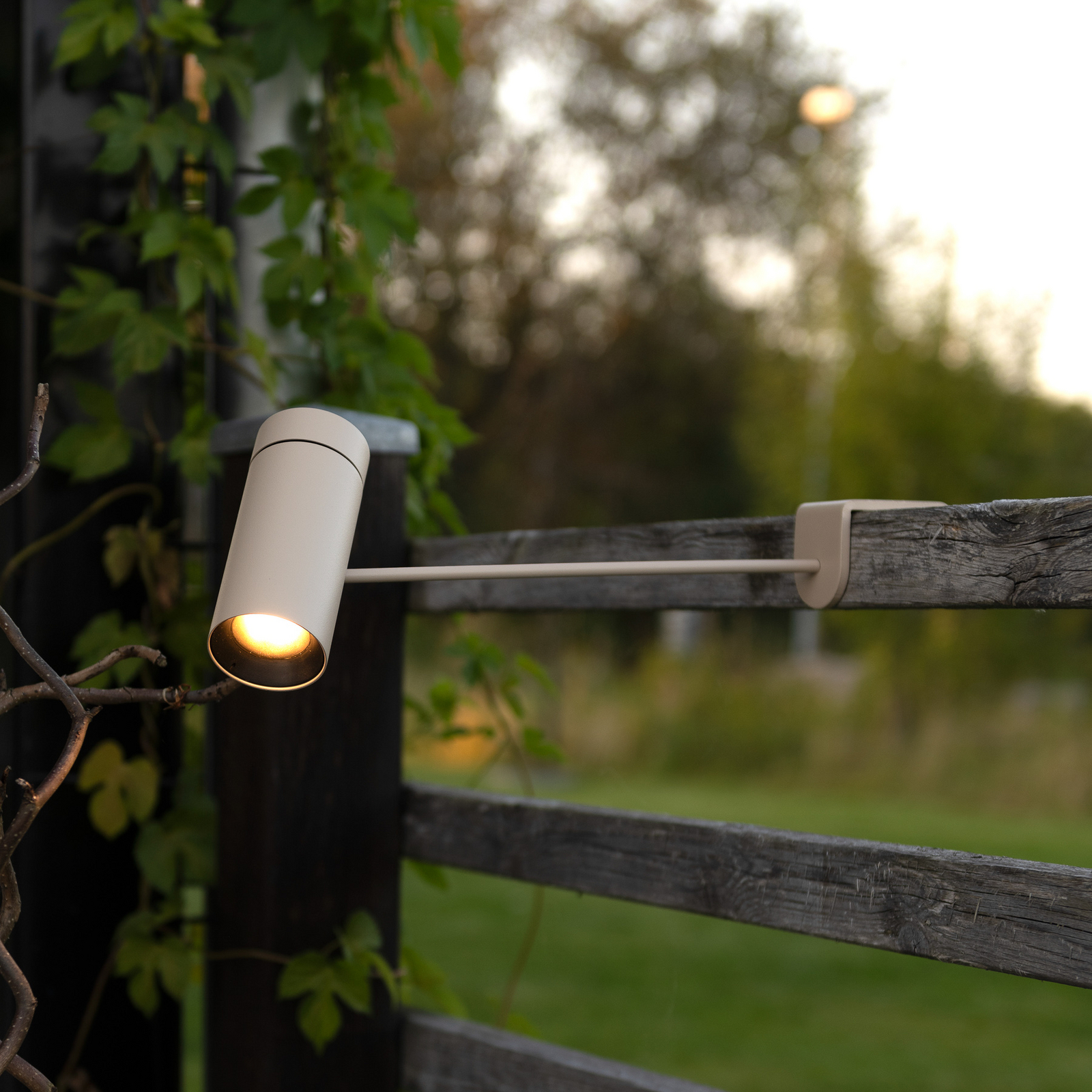 LED tafellamp Multi, zandkleurig, hoogte 30 cm, IP54