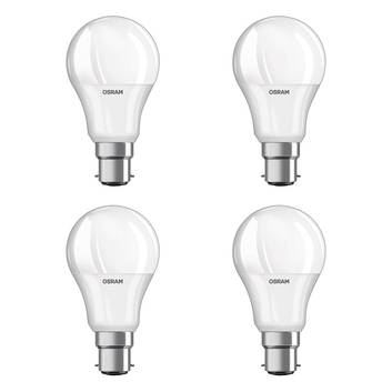 LED bulb B22d 9W, warm white, 806 lumens, set of 4