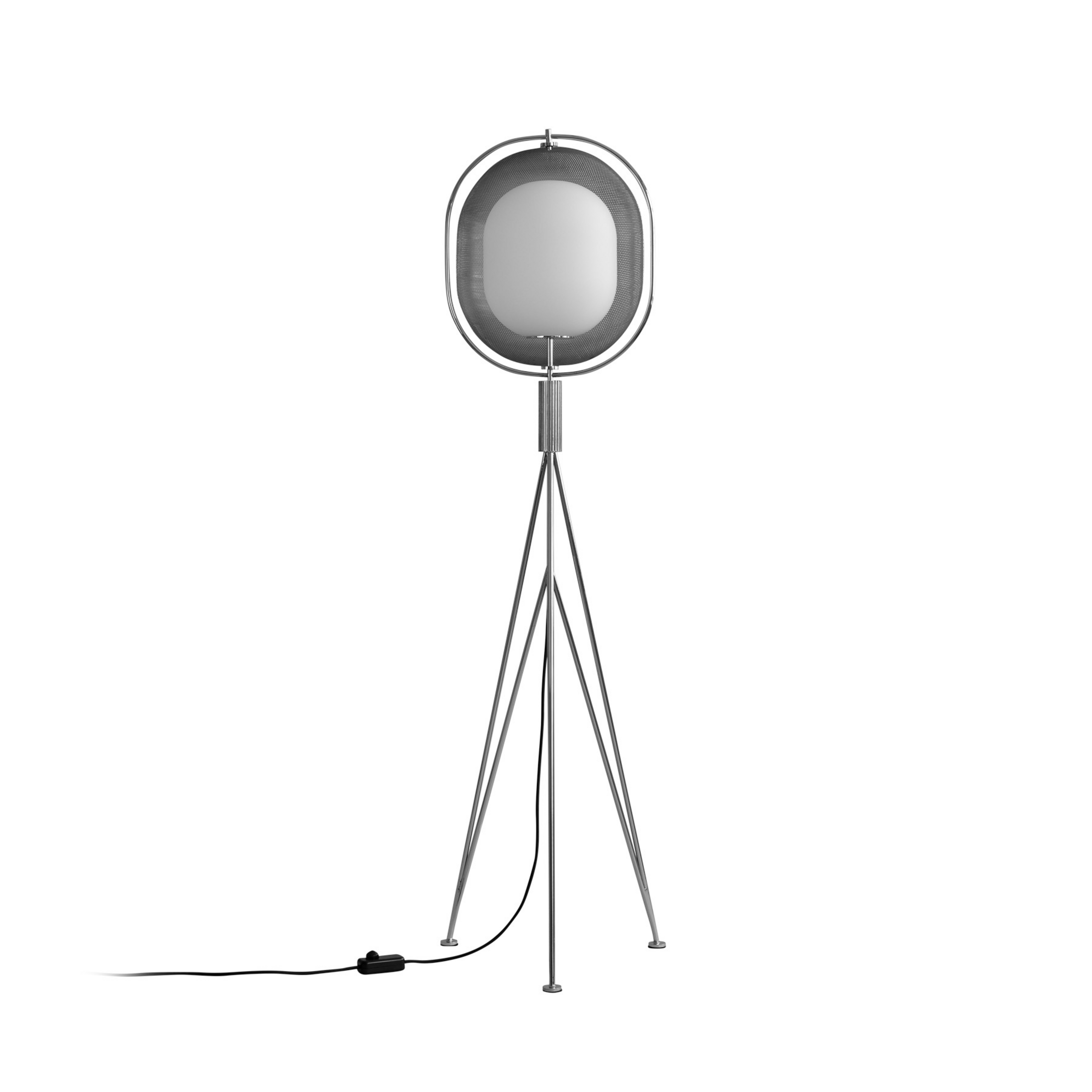 Lampada da terra Pearl, cromata, altezza 140 cm, alluminio - 101 Copenhagen