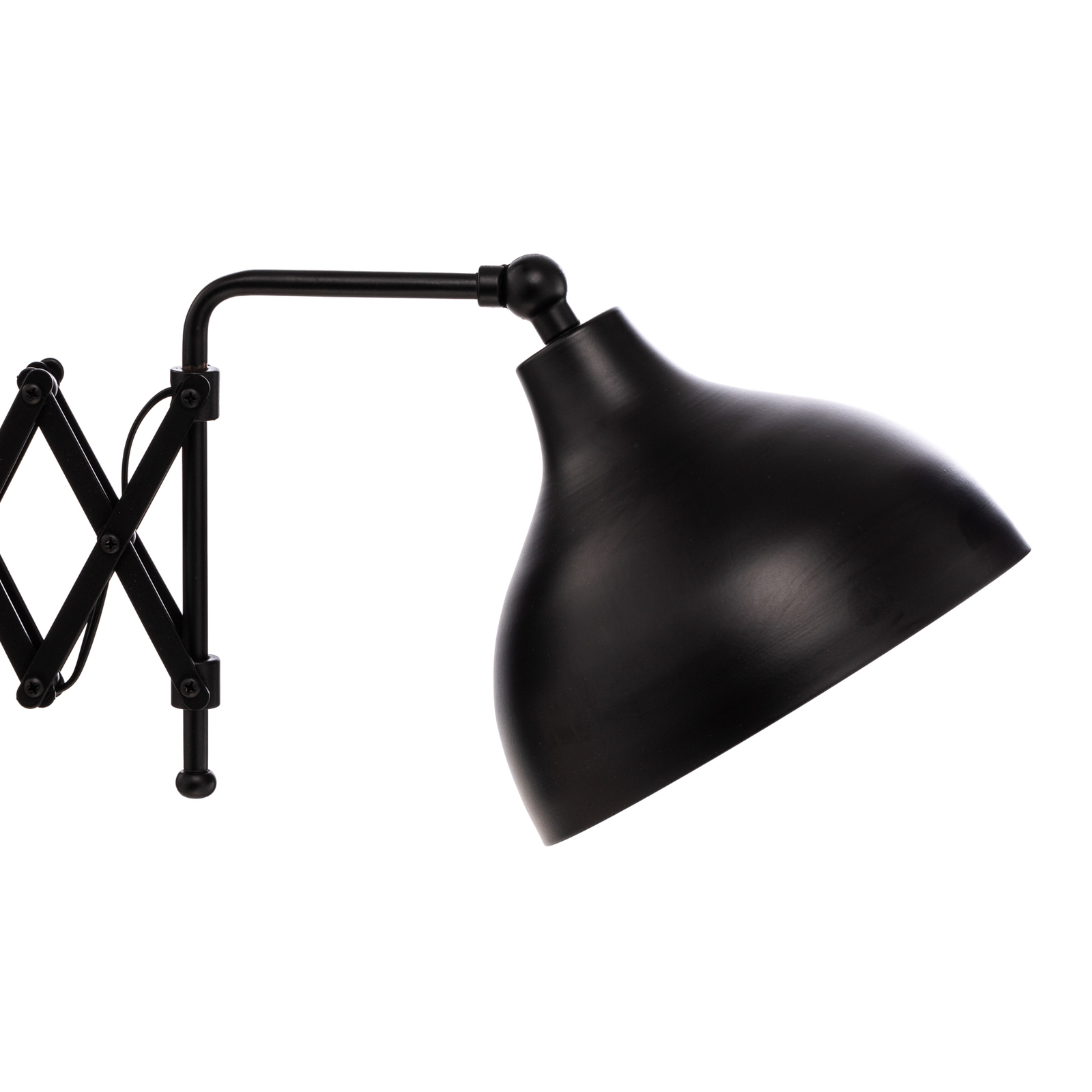 Zidna svjetiljka HAP-9082-BSY sa krakom u obliku škara, crna