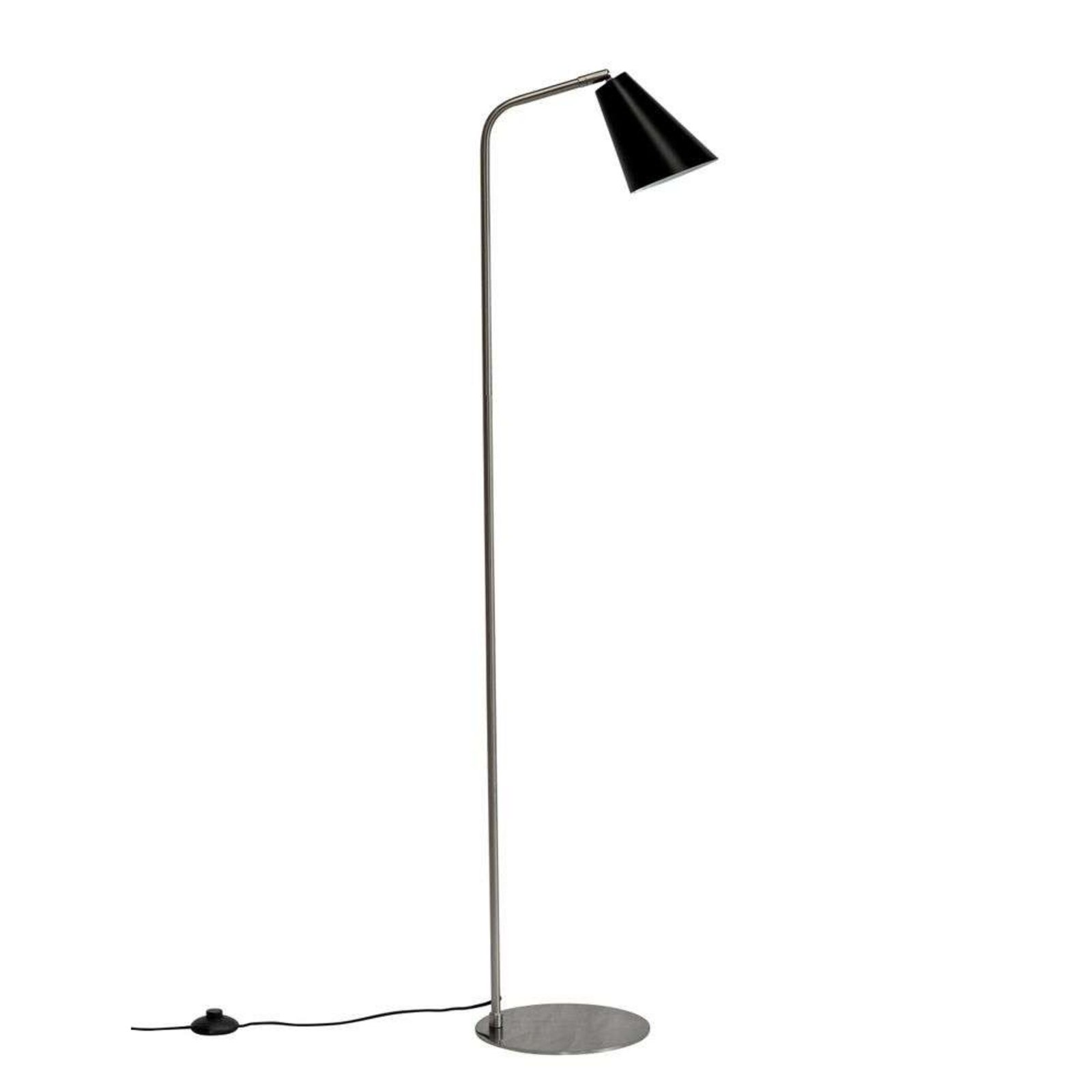 Oswald Floor Lamp Black/Steel - DybergLarsen