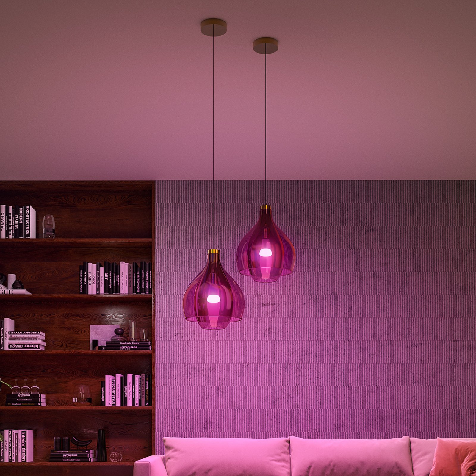Ampoules LED Philips Hue 2x E27 8,1 W CCT RVB Bridge Pro