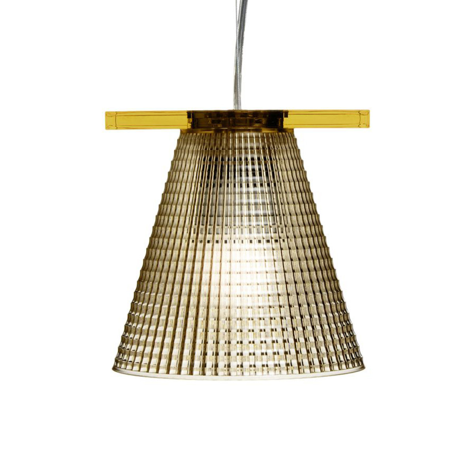 Light Air Pendant Sculped Amber - Kartell