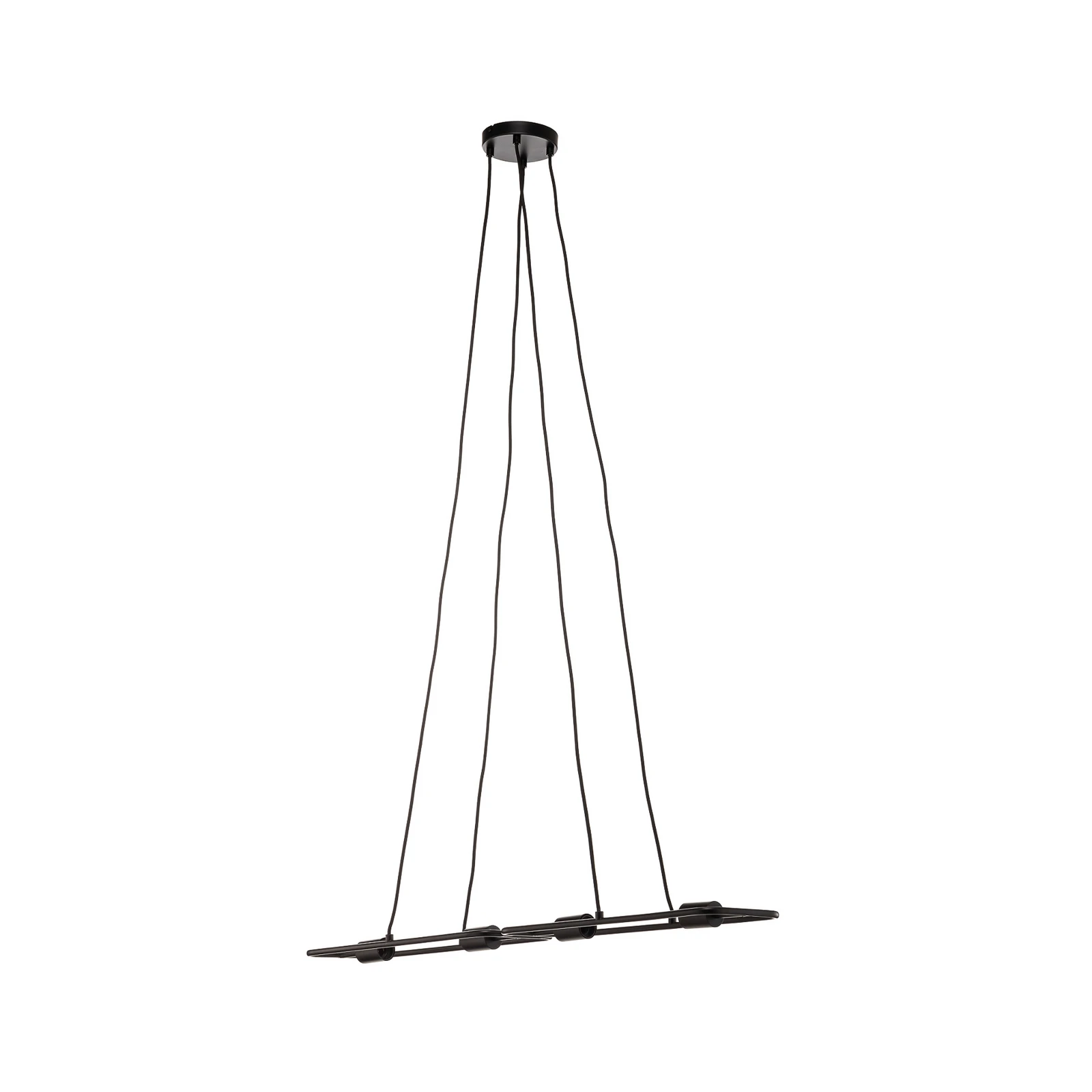 Lucande Tornike hanglamp, 4-lamps, staal