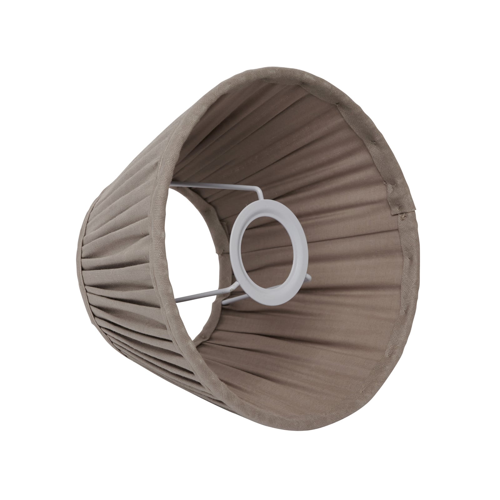 Abajura Ella, siva, Ø 20 cm, lan - Watt &amp; Veke