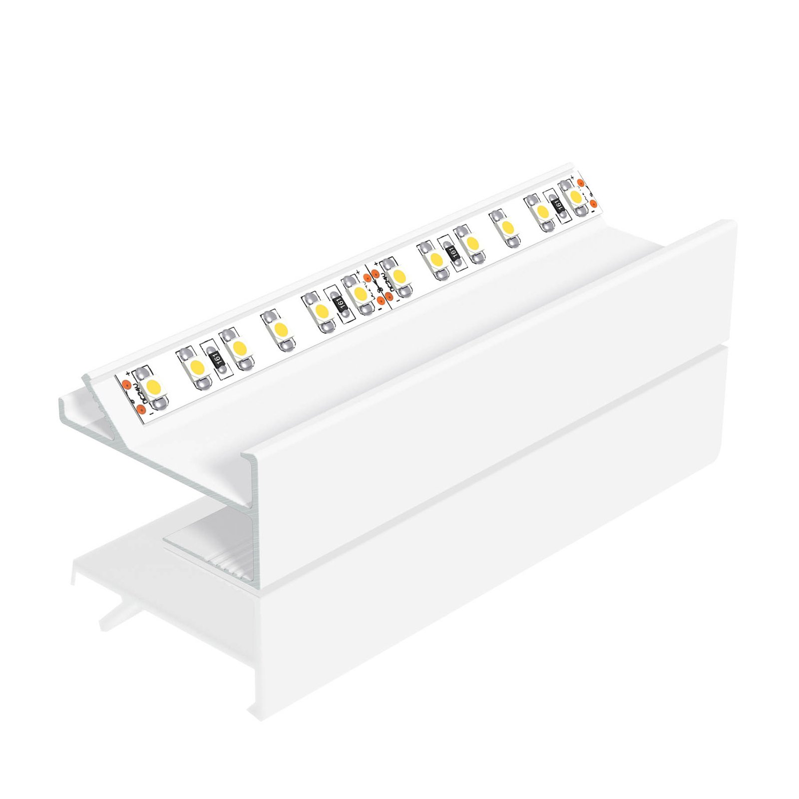 EVN APTBH alu profile to ceiling 100 cm white