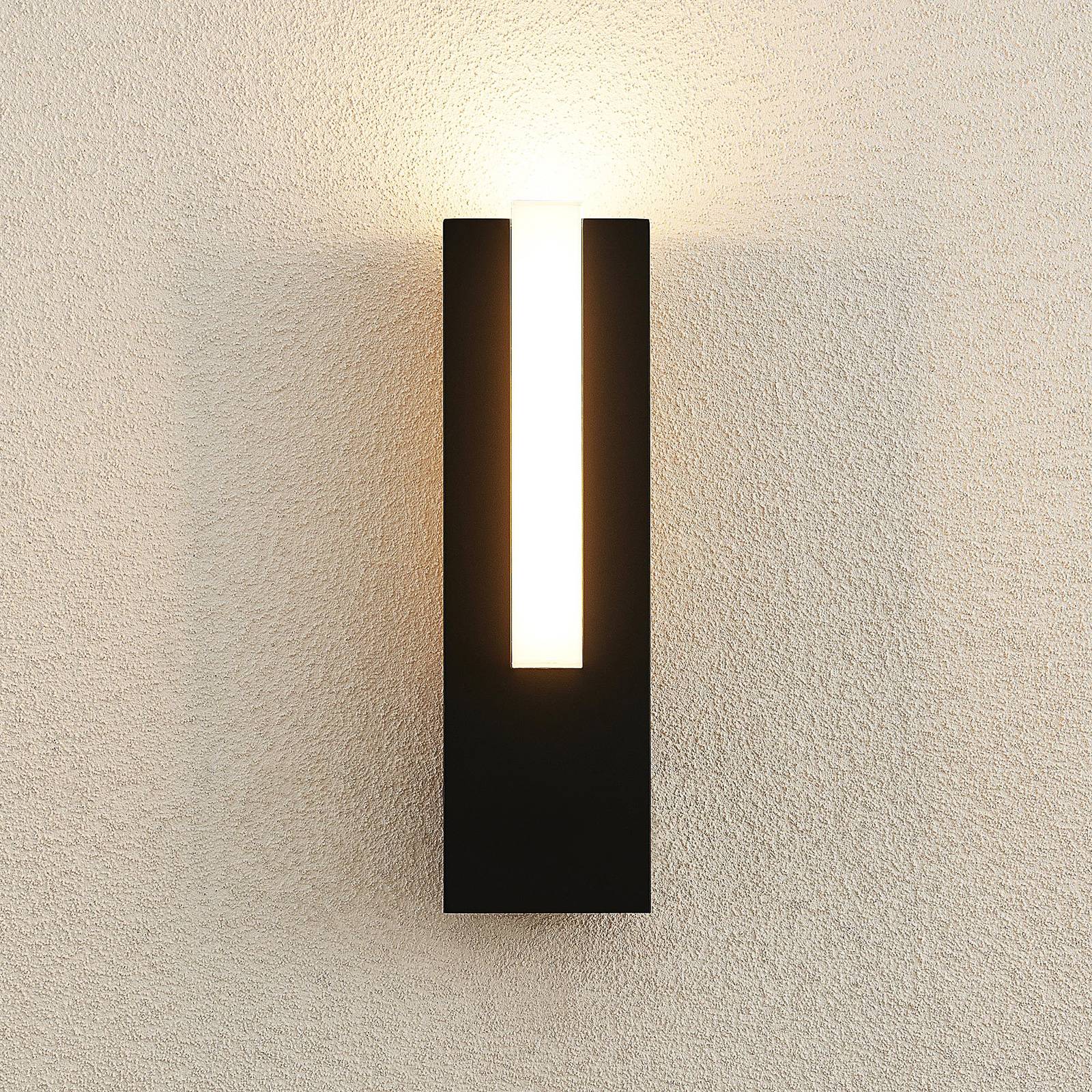 Lucande kinkiet zewnętrzny LED Virgalia, 31 cm, antracyt, IP65