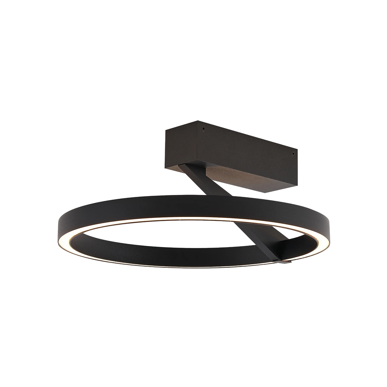 Candeeiro de teto Molto Luce LED Melli SDI, preto, alumínio, Ø 33 cm