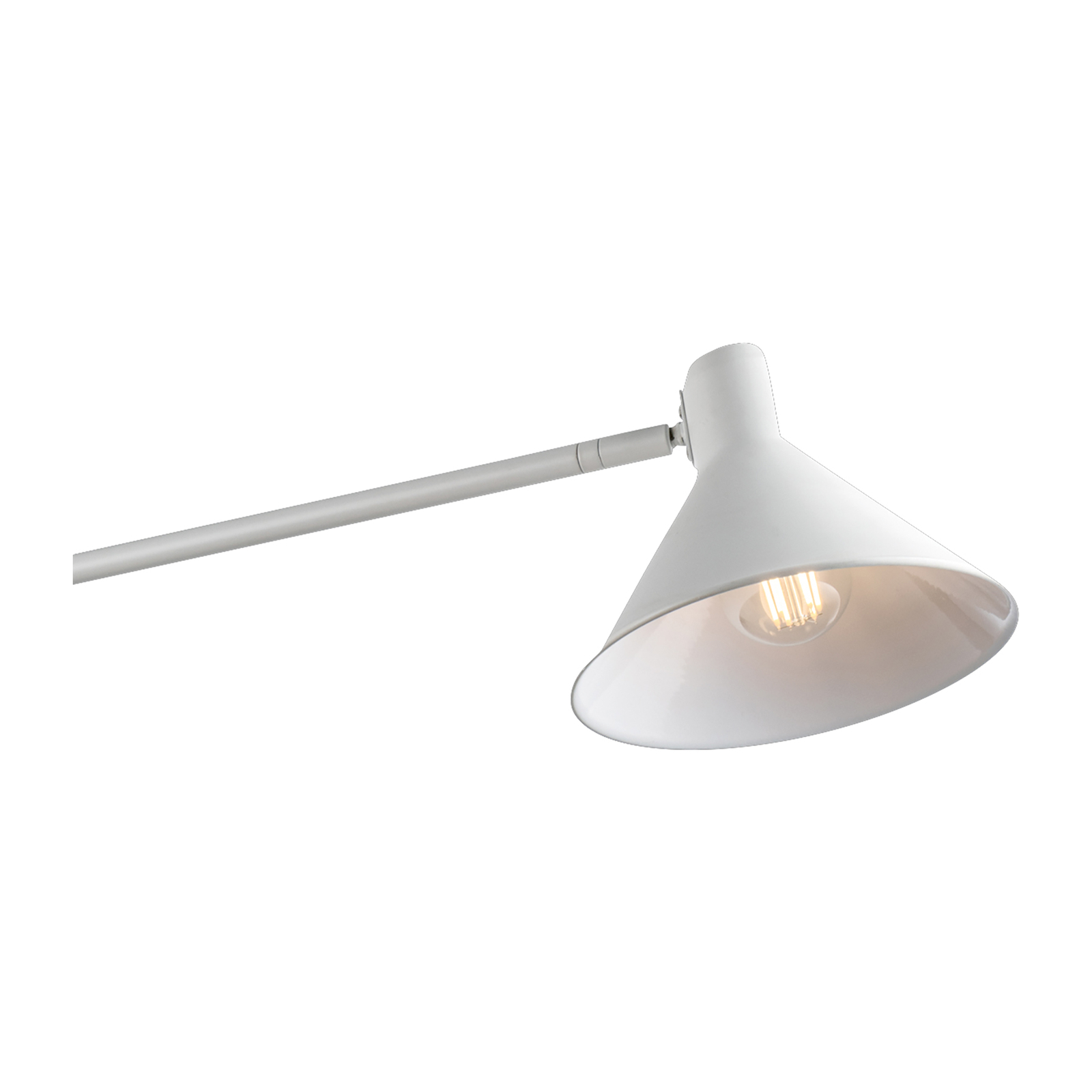 Duetto wall light, two-bulb, metal, white