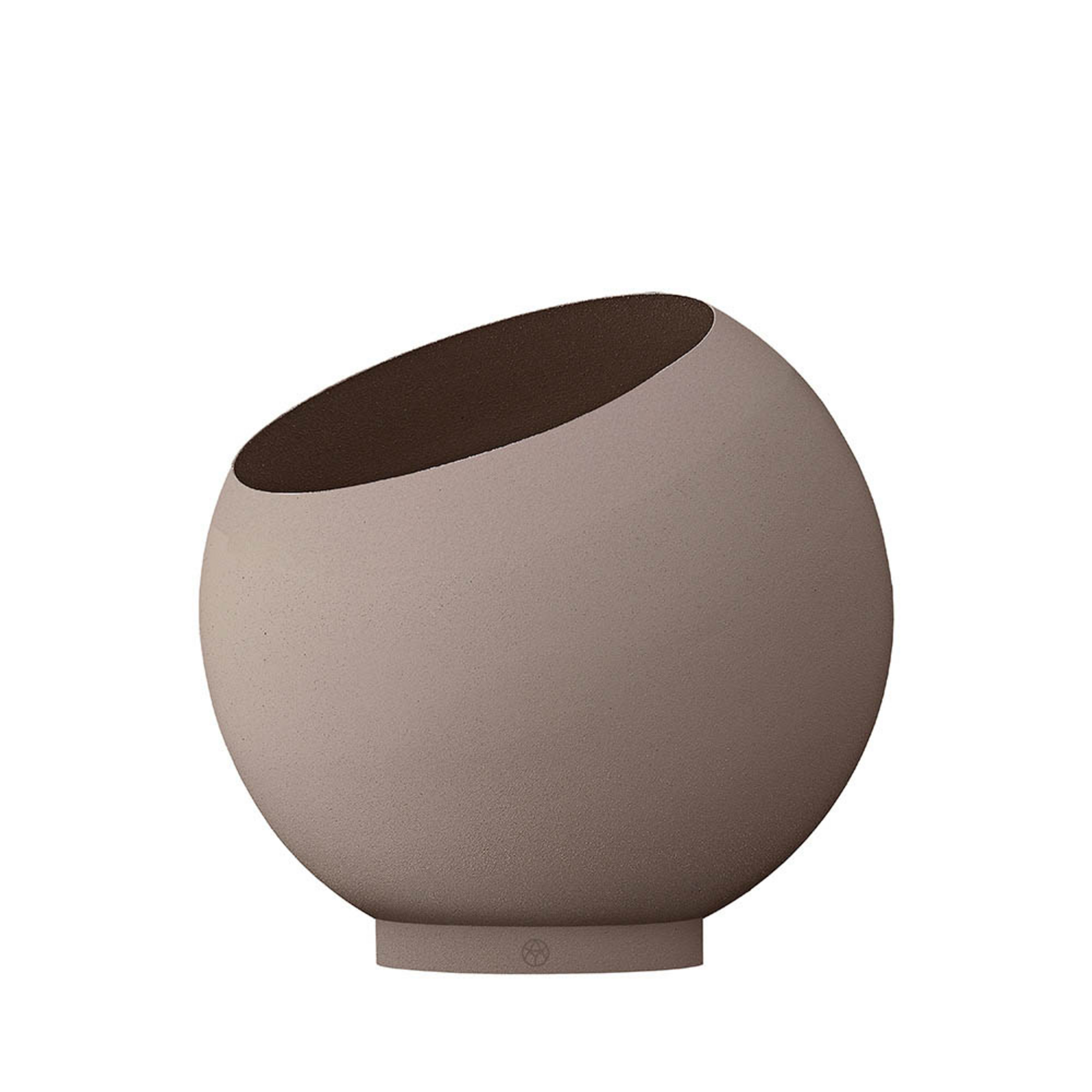 Globe plant pot Ø37xH32.3 taupe - AYTM