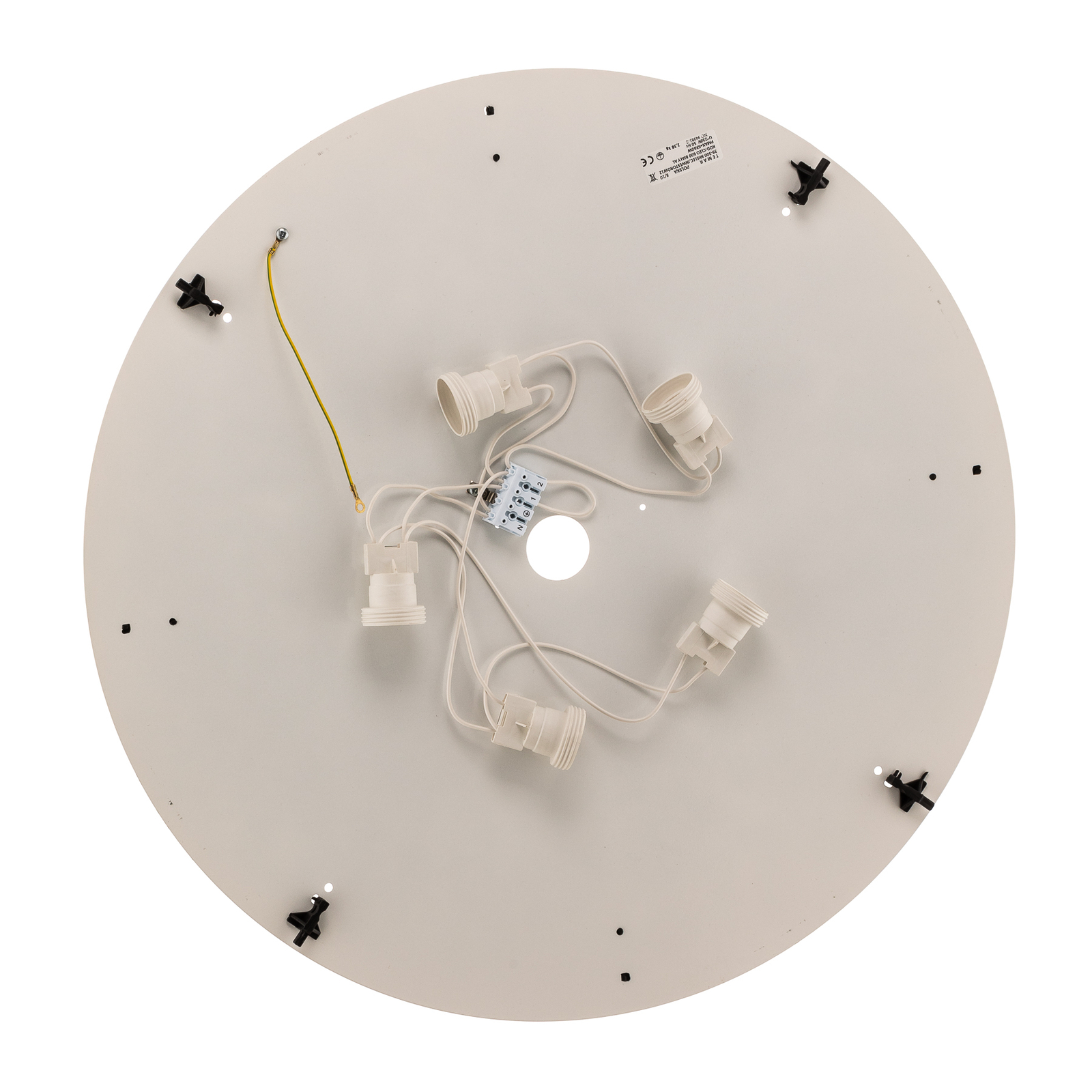 Cleo plafoniera bianca con diffusore, Ø 60cm