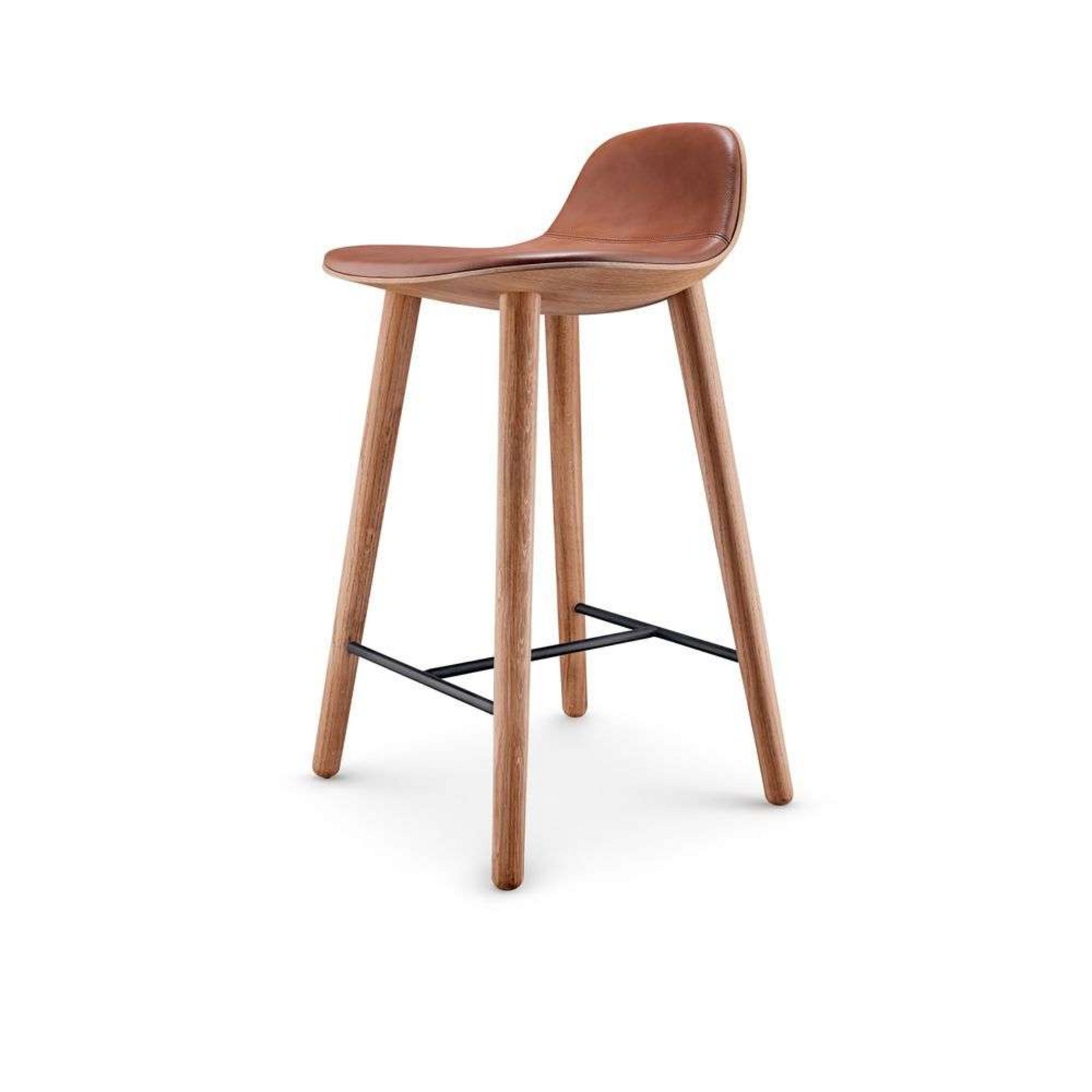 Abalone Stool H65 Nature Oak/Cognac - Eva Solo