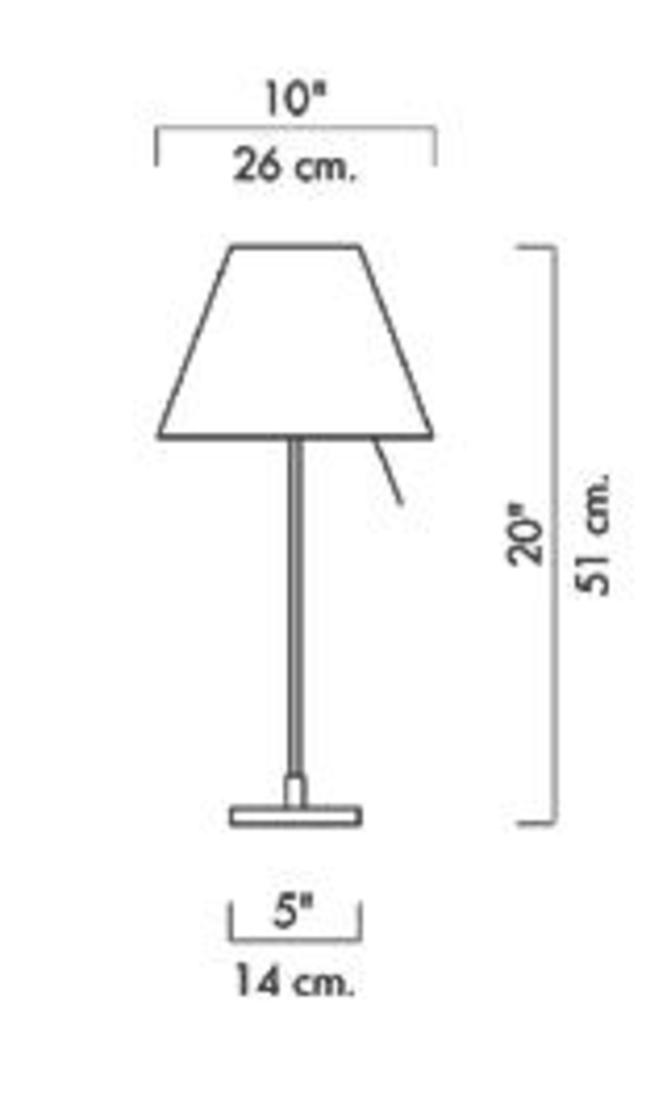 Costanzina Bordslampa Comfort Green - Luceplan