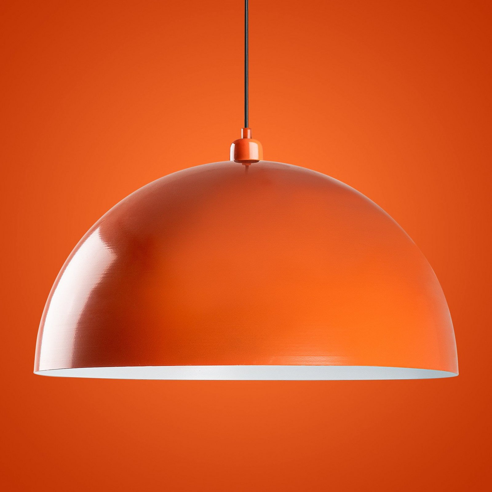Hängeleuchte Kure, orange, Metall, Ø 60 cm, E27