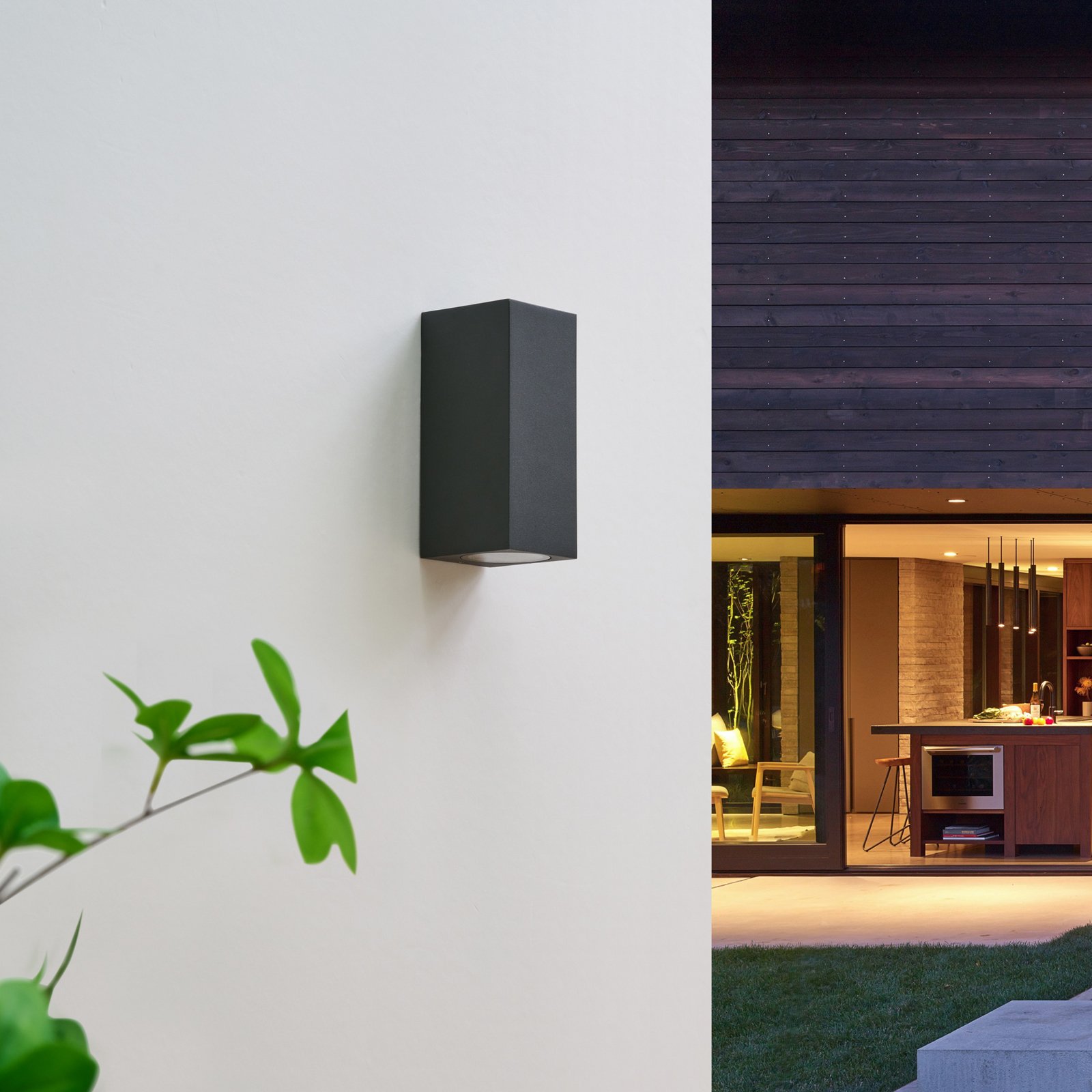 Lavina Up/Down Candeeiro de Parede Exterior Dark Grey - Lucande