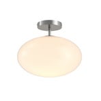 Sonika Ceiling Lamp Satin Nickel/Opal White - Lindby