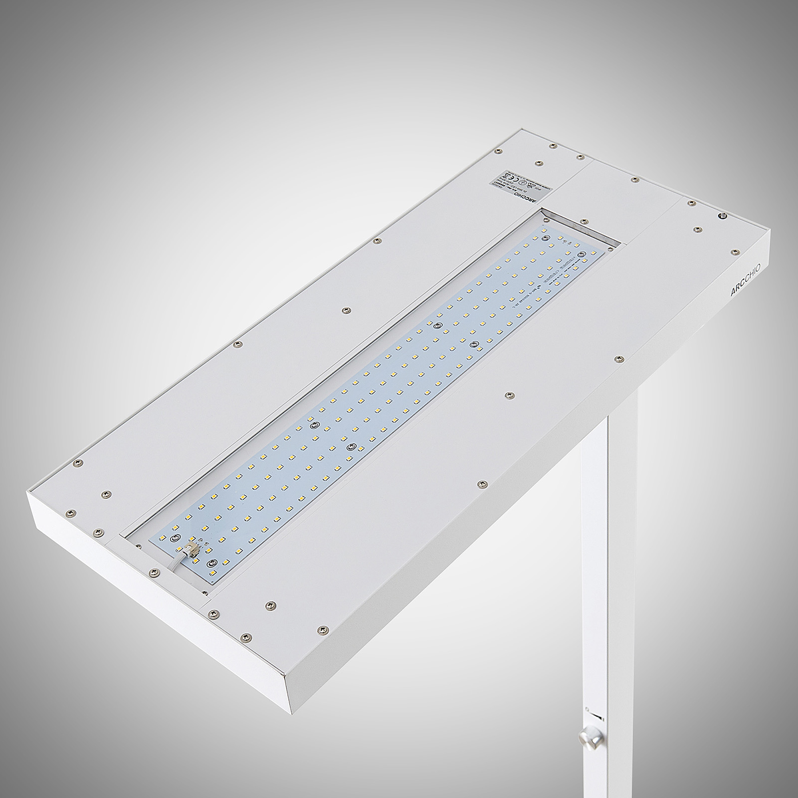 Logan Pro lampa stojąca LED czujnik 4 000 K biała