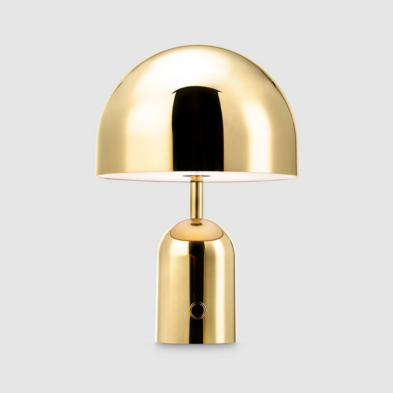 Tom Dixon Lampa stołowa LED Bell Przenośna, złoty kolor IP44