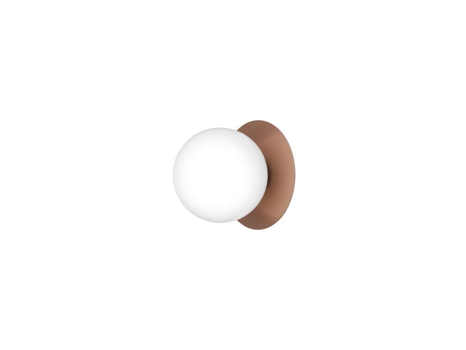Nuura buitenwandlamp Liila, Ø 16 cm, brons/opaak