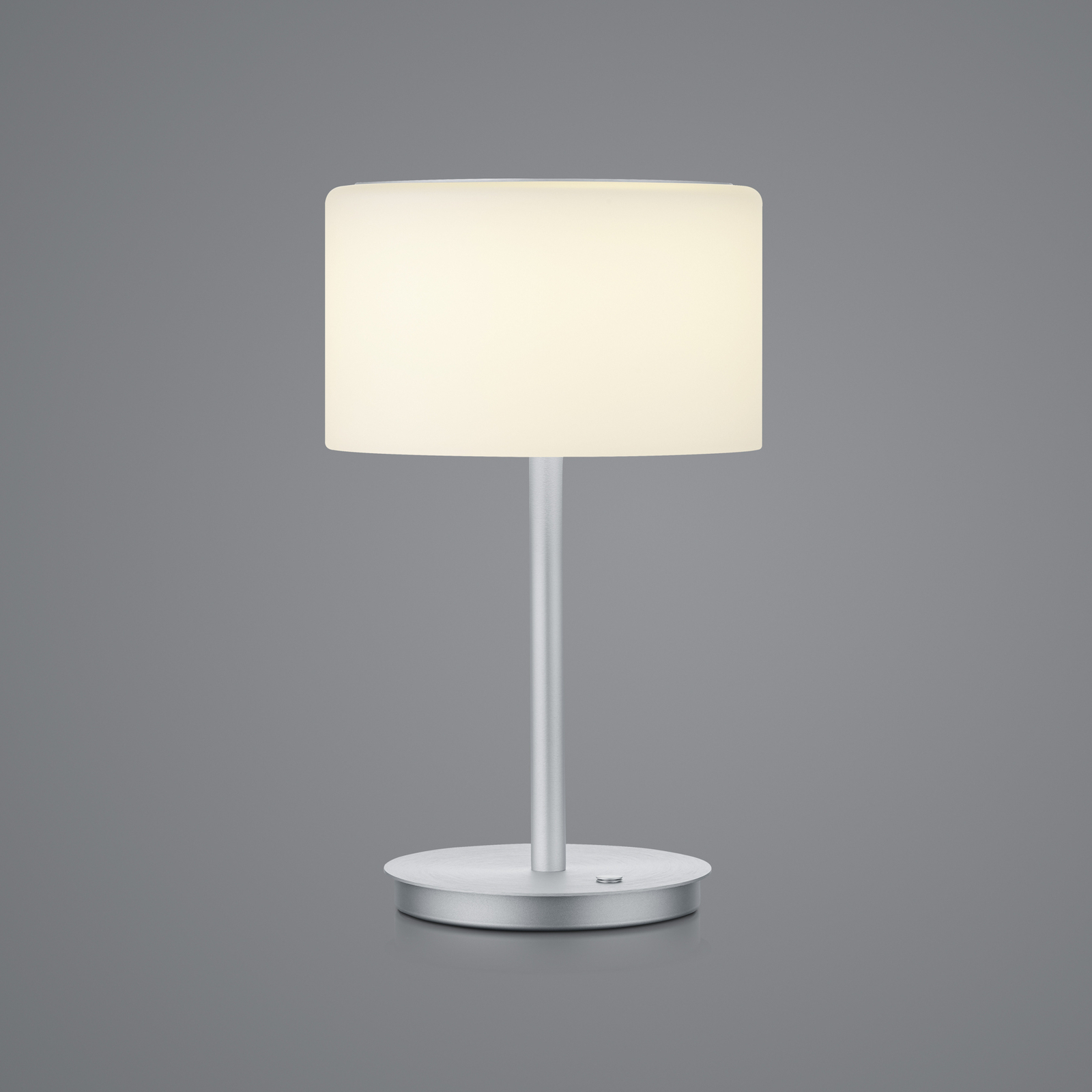 BANKAMP Grand Opal LED-bordlampe, Ø20cm aluminium