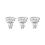 Arcchio LED bulb GU10 2.5W 4000K 450lm glass set of 3